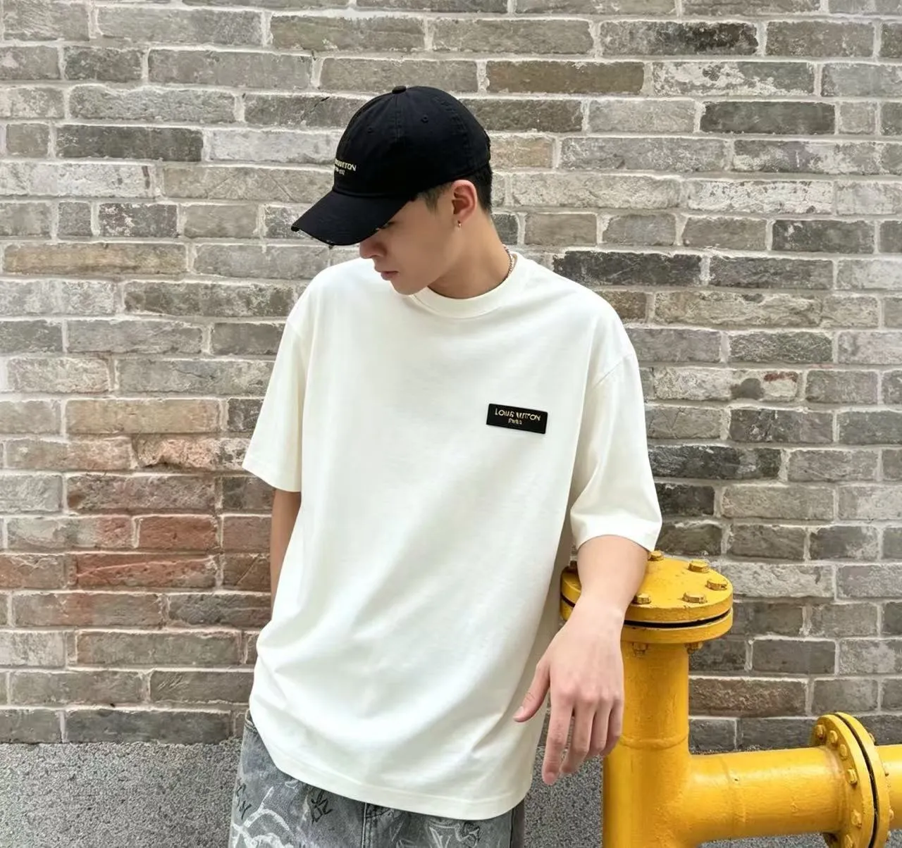 Louis Vuitton/Louis Vuitton 26ss New Arrival Chest Logo Series Short Sleeve